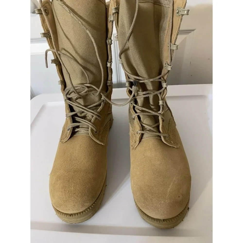 Vibram Men’s Sz 5W Desert Combat Work‎ Boots Tan
